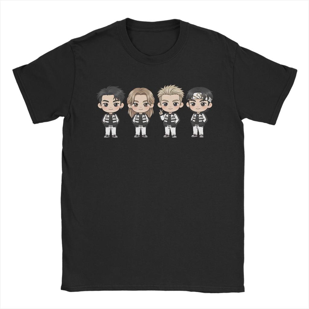 LNGSHOT chibi Ohyul Ryul Woojin Louis TShirt Unisex Funny Cotton Tees Crew Neck Short Sleeve T Shirts Plus Size Clothing
