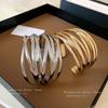 Европейско-американский многослойный металлический открытый браслет: Креативный, Элегантный, Роскошный Браслет