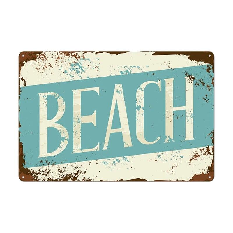 Алоха Тики Бар Плакат Оловянная Вывеска Винтаж Пляжная Вечеринка Бар Паб Настенный Декор Металлическая Пластина Ретро Гавайи Серфинг Таблички