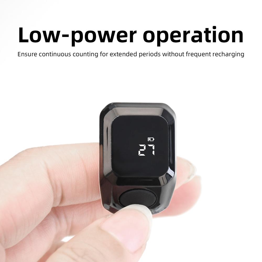 Wearable Bluetooth Smart Tally Counter Ring APP Sync Digital Display Rechargeable Zikr Prayer Time Reminder Clicker 1