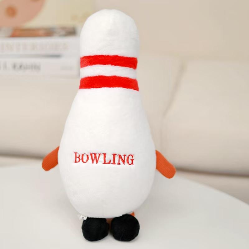 The Latest Simulation Bowling Doll Kawaii Stuffed Plush Toy Figure Doll Cartoon Anime Cute Pillow Home Children's Birthday Gift