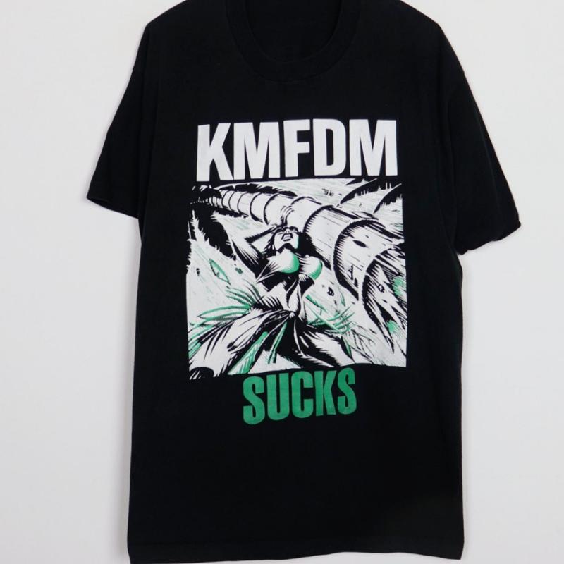 1993 KMFDM Sucks T SHIRT Cotton Band