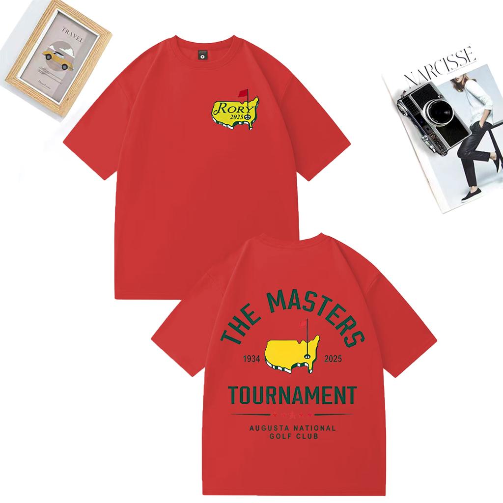 Fashion TShirt Rory Mcllroy Masters 2025 Graphics Tshirt Unisex WOMEN Casual High Quality vintage Hot Cotton short sleeve T Shirts