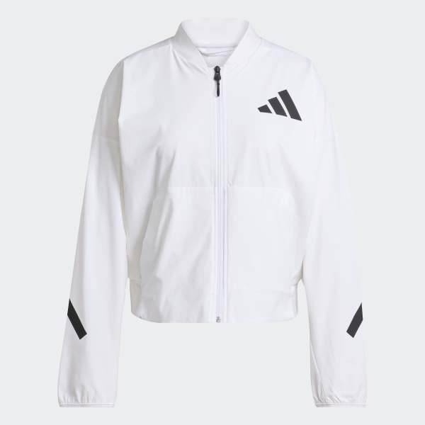 adidas Женская свободная посадка Z.n.e. Вязаная куртка-бомбер