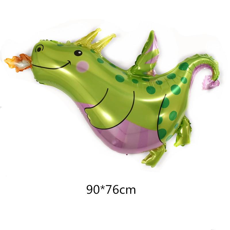5pcs Dinosaur Aluminum Film Balloon, Triceratops Tyrannosaurus Rex Dinosaur Theme Party Decorative Balloon
