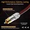 RCA на оголенный провод Динамик 1 упаковка OFC 14AWG RCA Jack Штекер Адаптер Разъем RCA Кабель на оголенный провод Конец Аудиокабель Кабель, 2 м / 6,56 фута