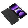 Для Oppo Find X7 Ultra Кожаный чехол Текстура углеродного волокна Магнитная защитная крышка для телефона