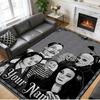 Crystal Velvet Rug Custom Name Text, Soft Non Slip Floor Mat Home DecorThe Addams Family