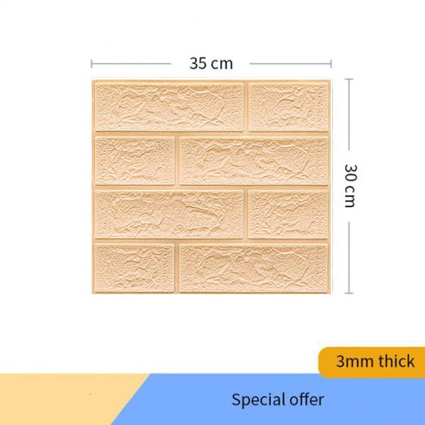 10 шт./20 шт. 3D наклейки на кирпичную стену, самоклеящиеся обои, декор, пена, водонепроницаемое настенное покрытие, обои для гостиной, сделай сам, фон