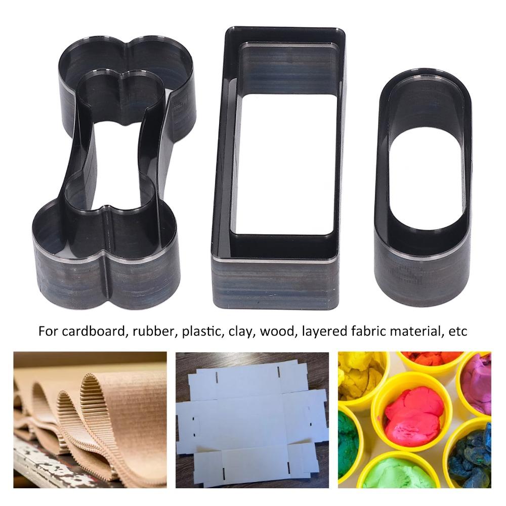 Bone Shape Leather Cutting Die Set Rectangle Craft Hole Puncher  Handmade DIY Leather Craft
