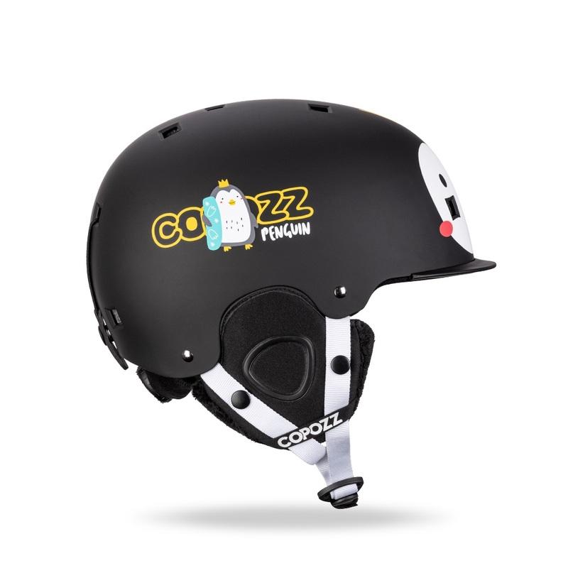 COPOZZ  Kids Cartoons Ski Helmet  Integrally-molded Safety Outdoor Skiing Cycling Protection Helmet Skiing Equipment