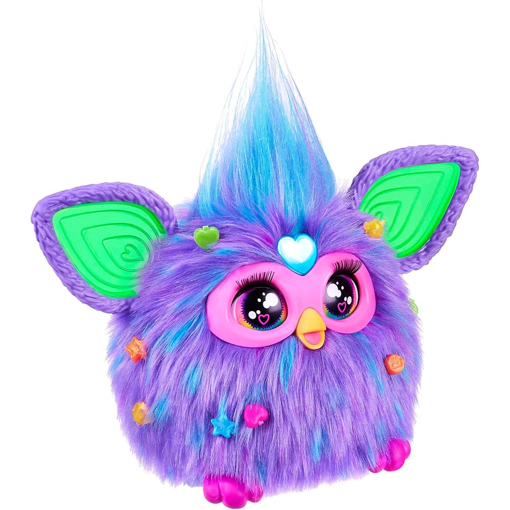 Интерактивная игрушка Hasbro Furby Фиолетовая с 15 аксессуарами для детей от 6 лет Аниматронная мягкая игрушка F6743