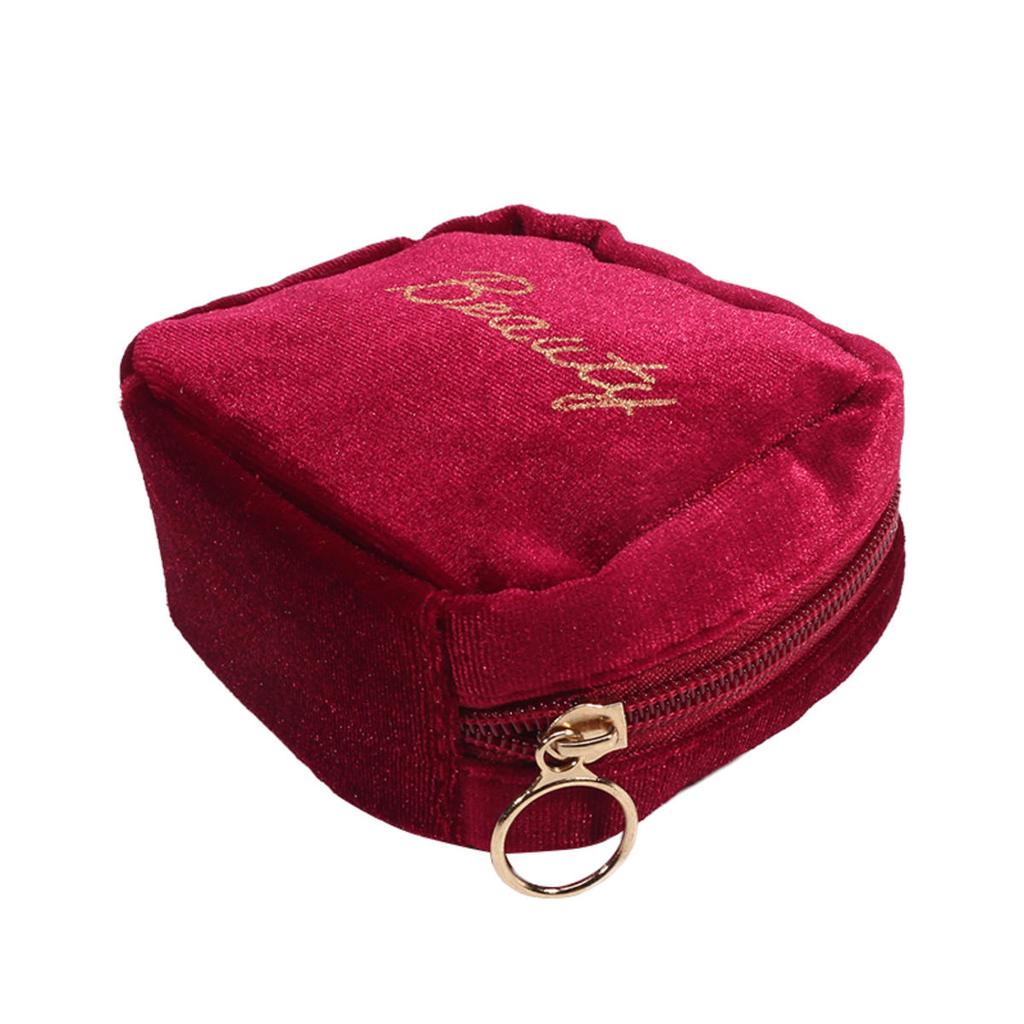 Вышитая косметичка с буквой Женская Маленькая для губной помады, наушников, гигиенических прокладок, Органайзер, Кейс, Косметички для туалетных принадлежностей и макияжа