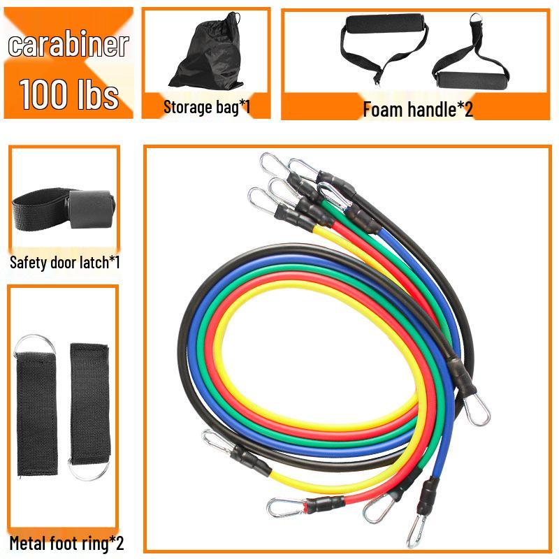 11-Piece Resistance Bands Set: Chest & Shoulder Exercise, Muscle Toning, Weight Loss, Stretching Equipment