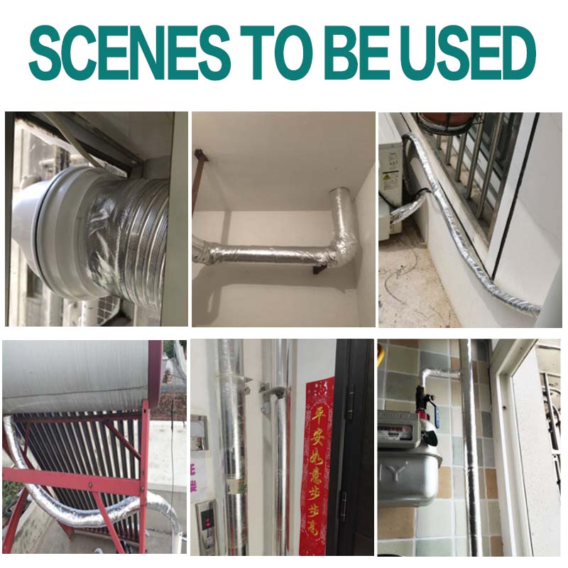 25M*5cm бандажная лента армированная серебряная высокотемпературная выхлопная тепловая обмотка клейкая лента для коллектора приемной трубы теплозащитная лента