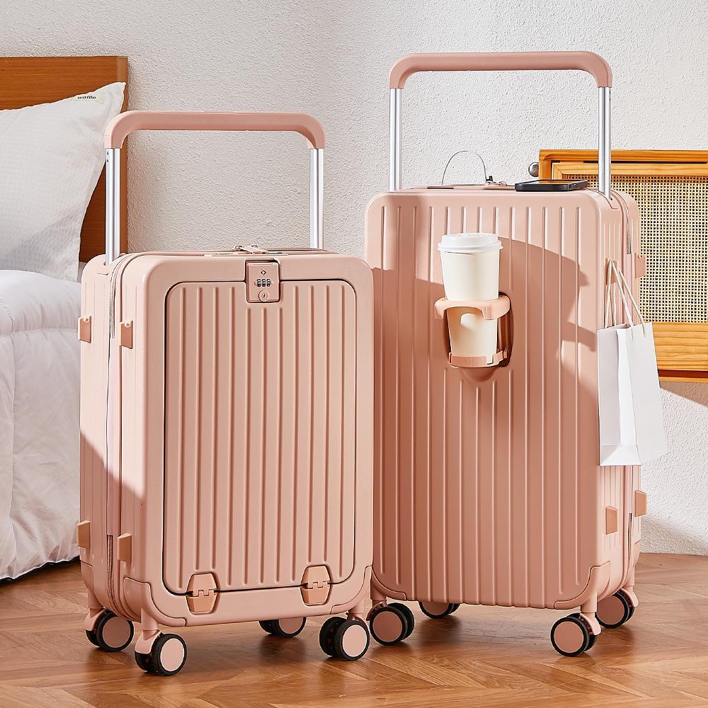 Женский чемодан на колесиках Yongsheng 20" с замком-паролем и настраиваемым рисунком спереди