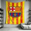 Barcelona Football Crest Pattern Bedding 1 Duvet Cover 2 Pillowcase Without Core Soft And Comfortable Duvet Cover And Pillowcase Bedding Set