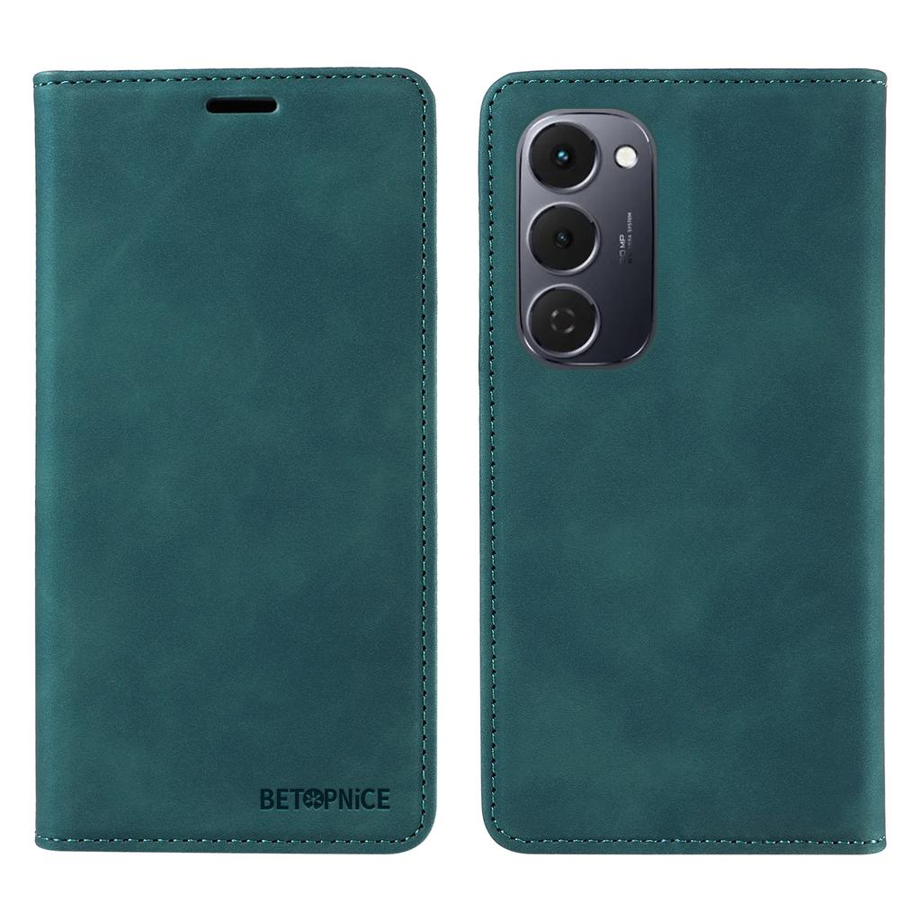 Для TECNO Spark 40 Pro+ 4G Чехол BETOPNICE с магнитной застежкой Кошелек с блокировкой RFID Подставка Кожаный чехол для телефона