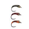 Bimoo 6pcs Size 12 14 16 Barbless Hook Brass Bead Head Peacock Herl Nymph Quill Perdigone Fishing Flies Trout Fishing Lure Bait
