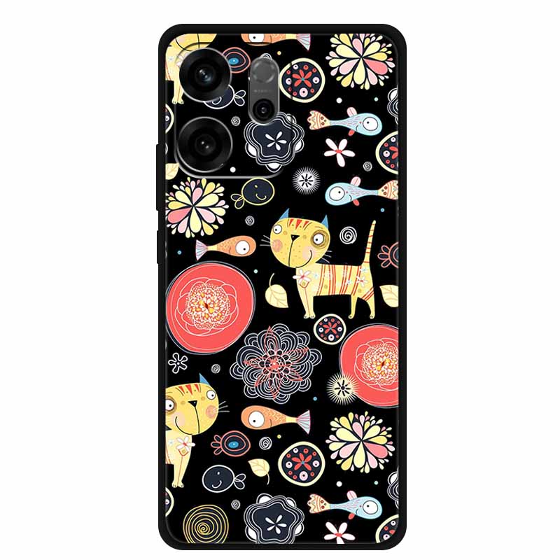 For Oppo Reno14 F Case 3D Flowers Emboss Phone Cases for Oppo Reno 14 F Reno14F 5G Back Protective Covers Soft Silicone Bumper