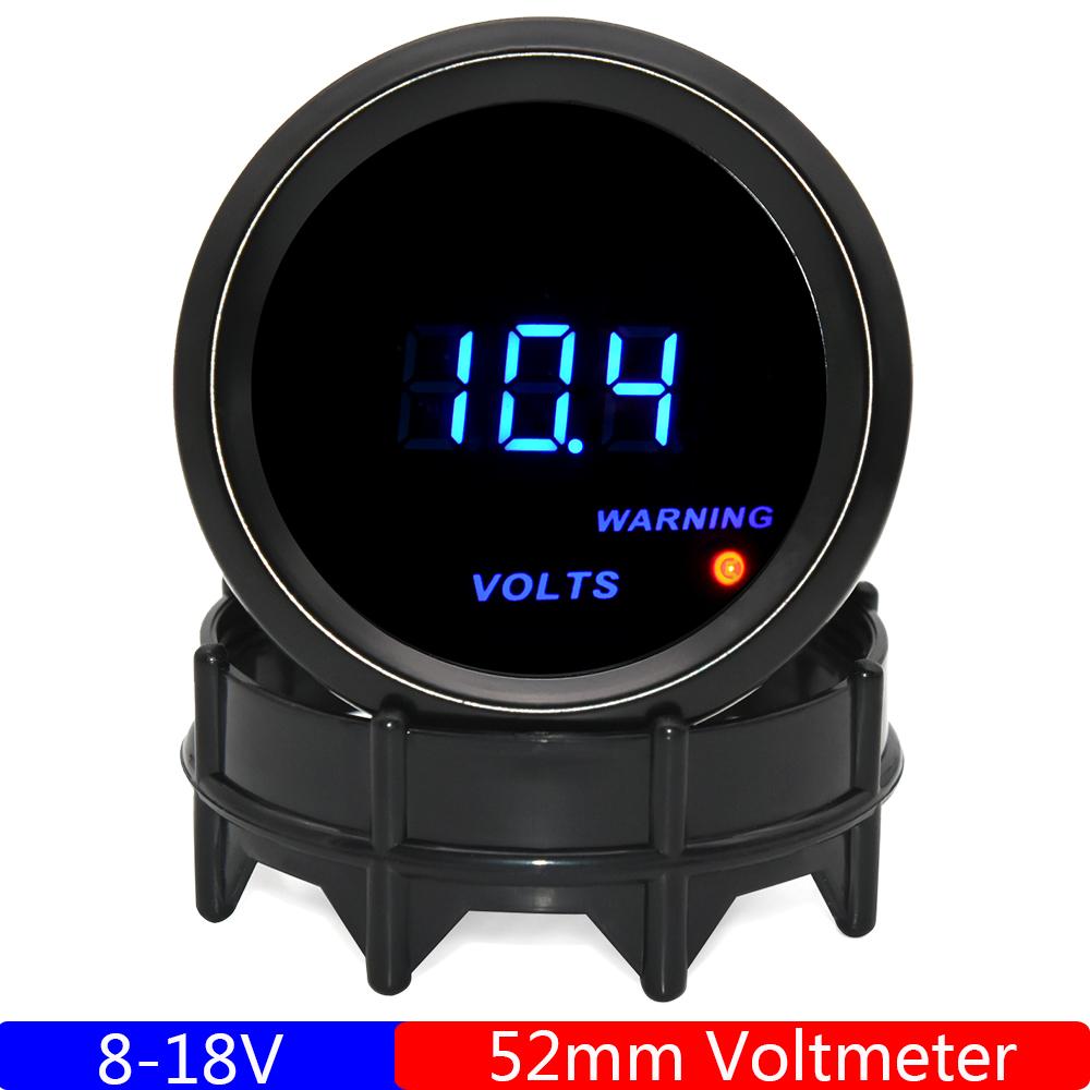 2"; 52mm Car Digital Turbo Boost Gauge PSI BAR Water Temp Oil Temp Oil Pressure Gauge Voltmeter EGT Tachometer RPM Gauge Car