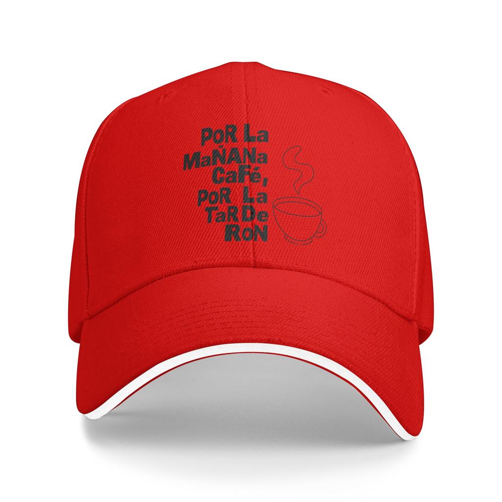 Por la Unisexana cafe por la tarde ron Golf Hat Merch Leisure Dad Hat For Unisex Daily Headewear Gift