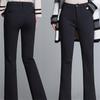 Winter Warm Thick Fleece Women Pants Balck White High Waist Flare Pants Clothes Women Casual Women Long Trousers S-4XL