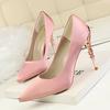 Comemore Metal Thin Heel High Heels Women Pumps 2025 Sexy Pointed Toe Ladies Shoes Wedding Woman Elegant Party Sandals