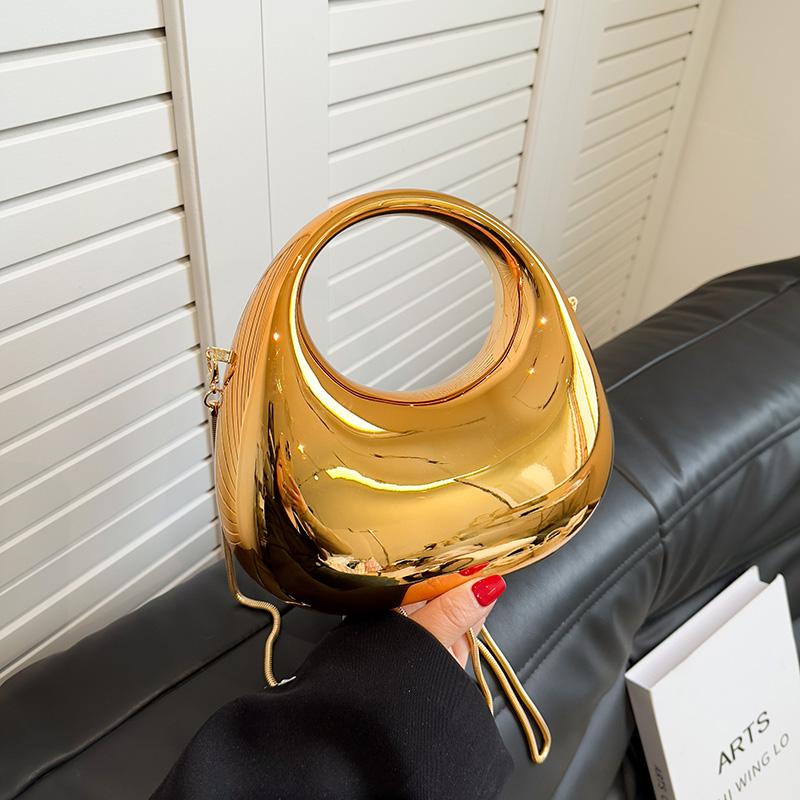 Вечерние клатчи для женщин, роскошные дизайнерские кошельки и сумки, золотая сумка на запястье с круглой ручкой для свадебного ужина