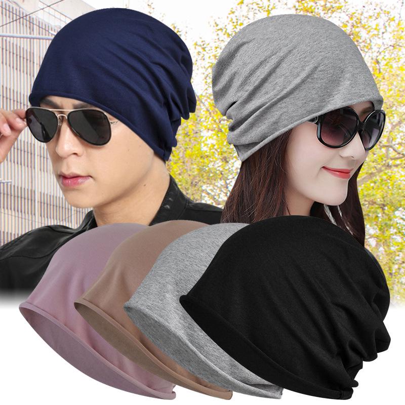 Unisex Lightweight Cotton Headscarf: Spring/Summer Breathable Cap & Sleep Hat