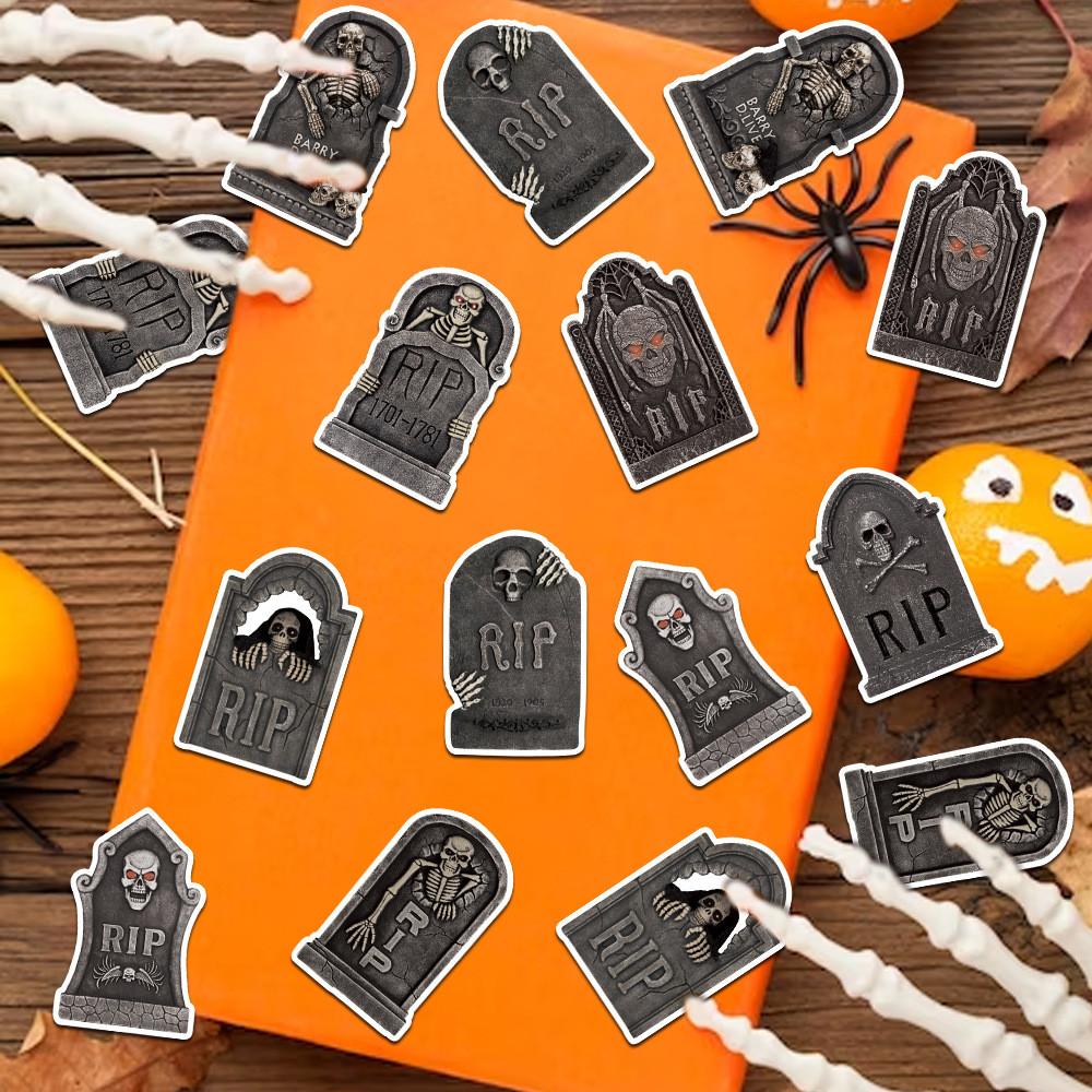 Theme Skeleton Tombstone Confetti Halloween Party Decoration Throwing Props