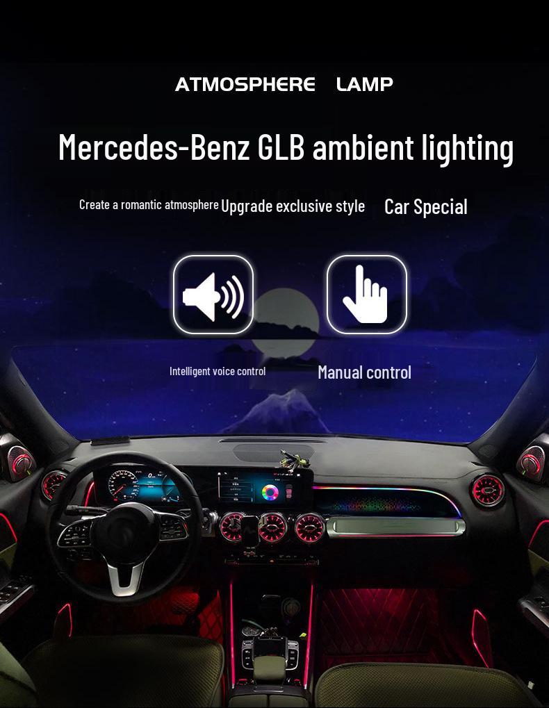 Mercedes-Benz GLB Ambient LED Light Upgrade - 64-Color Interior Lighting