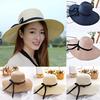 New Women Ladies Floppy Beach Sun Foldable Cap Summer Wide