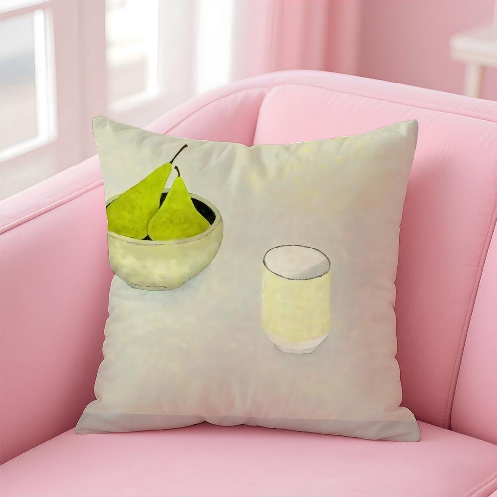 Colorful Quiet beauty Cushion Cover Linen Pillowcase Cover Soft Decor for Sofa Home Room