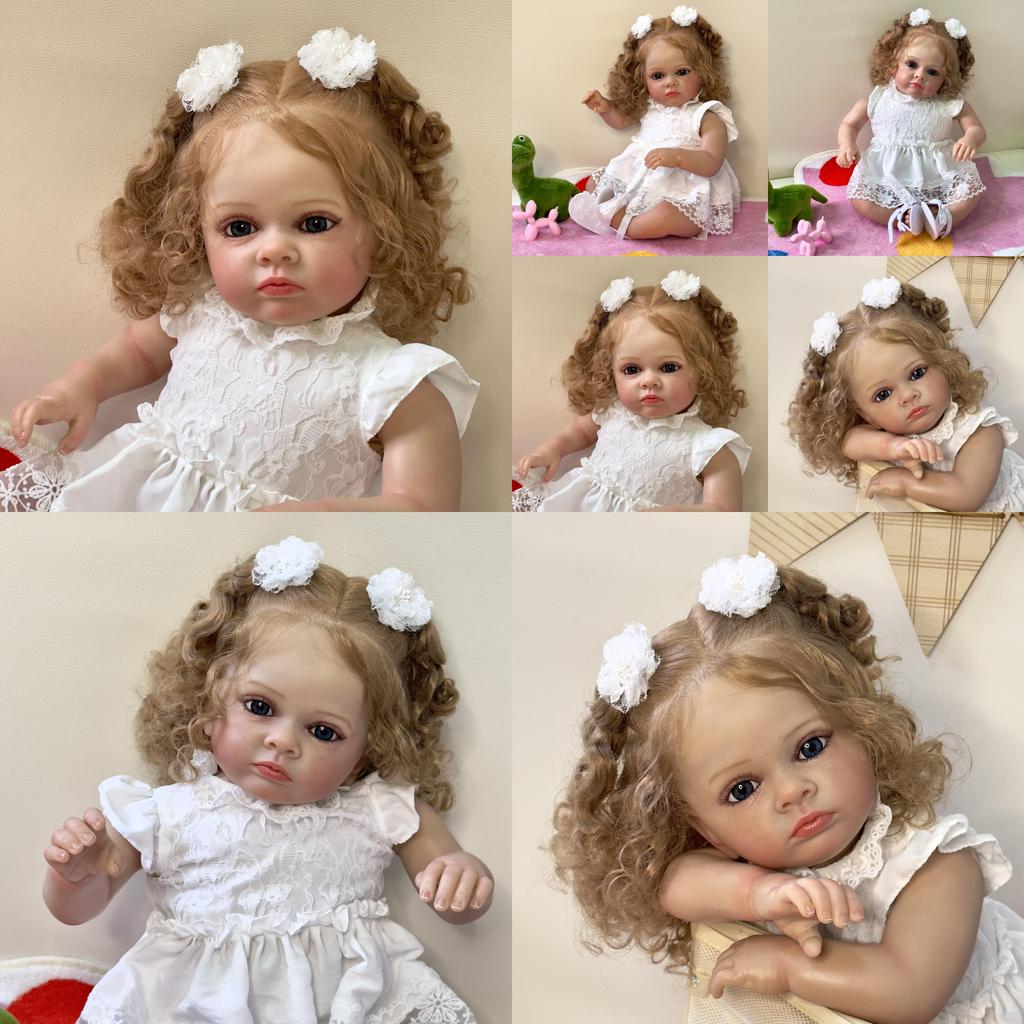 Силиконовая кукла реборн 60 см, реалистичные детали вен для коллекционеров и дарителей