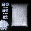 Narkasy Disposable Clear Tattoo Ink Caps, Self-Stand Plastic Pigment Cups 100/500/1000 Count Tattoo & Microblading Ink Container