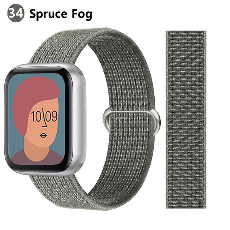 2 шт. Ремешки Для Apple Watch Band 44 мм 40 мм 45 мм 46 мм 42 мм 49 мм 41 мм Нейлоновый петлевой браслет iwatch Серия 10 9 8 7 6 5 3 se ultra 2