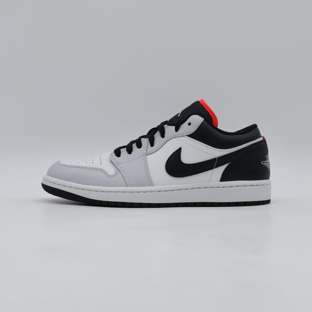 553558-045 Nike Air Jordan 1 Low Нейтрально-серый Инфракрасный 23 Черный (Мужской)