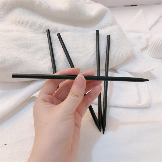 2 шт., заколка для волос в китайском стиле, черные деревянные палочки для еды, шпилька для волос, женская длинная шпилька для волос, украшение, модные аксессуары для волос