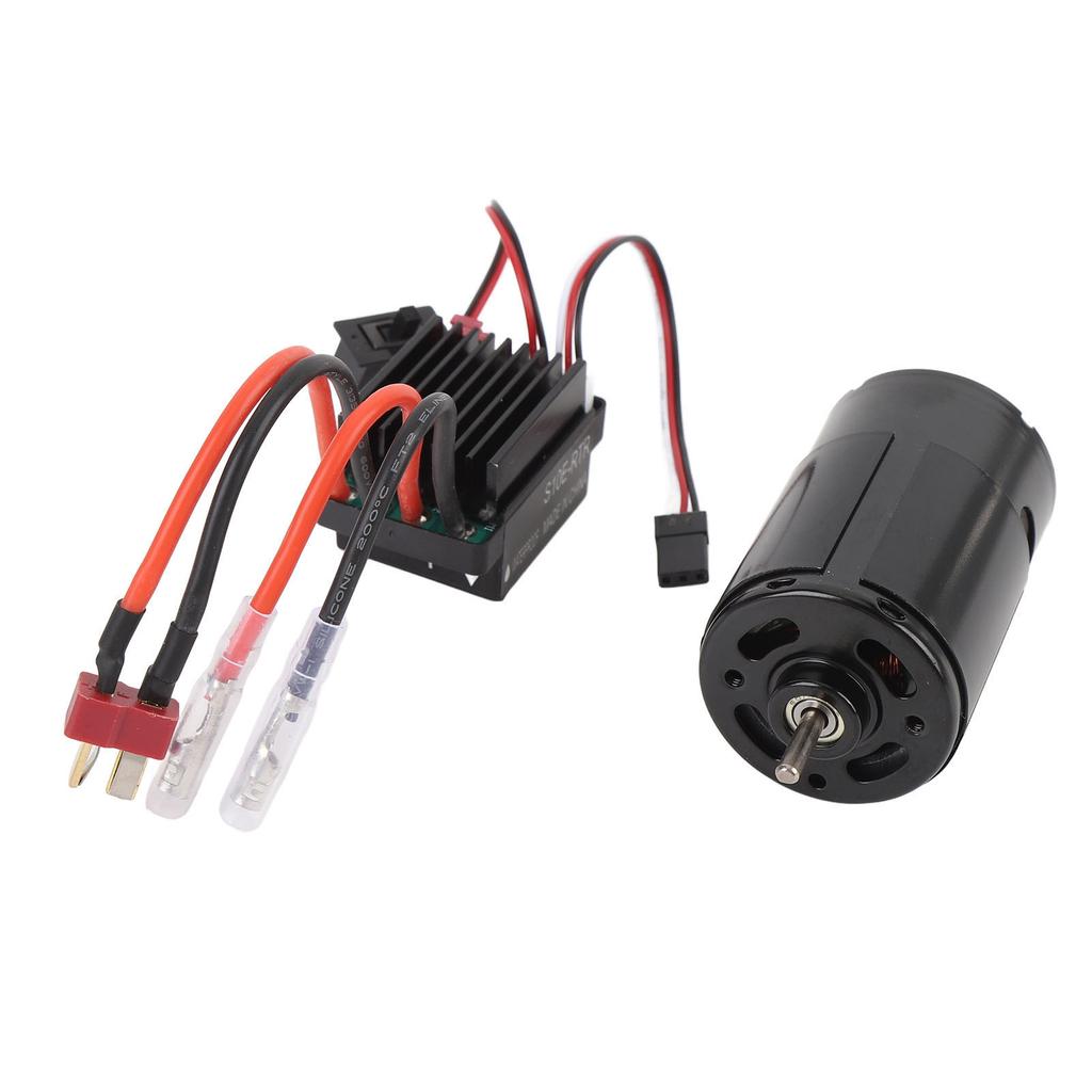 RC Car 550 Brushed Motor with ESC Copper Iron Brushed Motor Replacement for HPI for Wltoys for