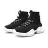 Fashion High Quality Mesh Sneakers Men Casual Shoe Lightweight Comfortable Lace-up Man's Walking High Top Sneakers Tênis