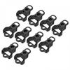 Uxcell Tent Rope Buckle 4mm 3 Holes Plastic Guyline Adjuster Cord Tensioner for Outdoor Camping Canopy Rope Black 10pcs