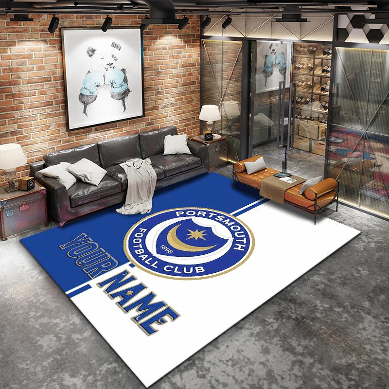 Nautical Crest Shield Custom Name Carpet Rug For Living Room Bedroom Home Sofa Decoration Kids Play Nonslip Floor Mat