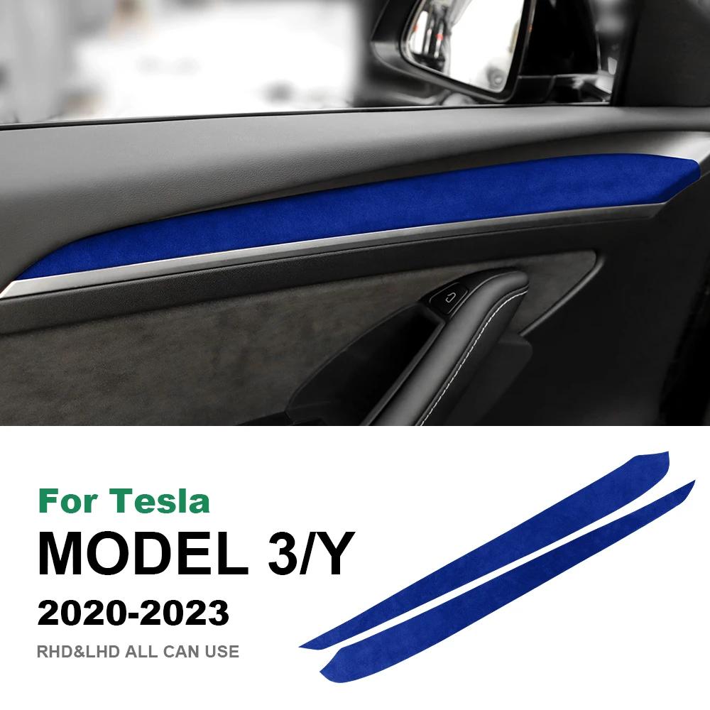 Premium Suede Dashboard Trim Cover for Tesla Model 3 & Y 2017-2023 Interior Accessories