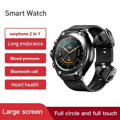 Смарт-часы, беспроводные наушники 2 в 1, стереонаушники HIFI, Bluetooth-вызов, мониторинг сердечного ритма, умные часы для телефона Xiaomi