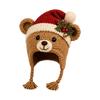 Handmade DIY Crochet Hat Kit Sheep Christmas Hat Kit Animal Hood Knitting Hat  Holiday Present