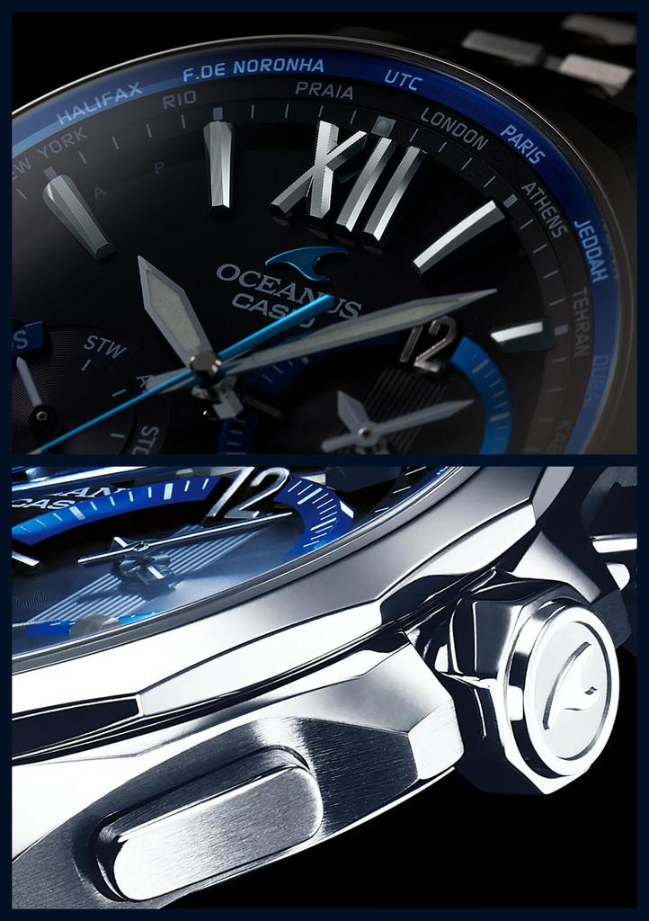 Casio Oceanus Manta Солнечные часы Серебристые Радиоуправляемые OCW-S3400-1AJF