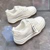 Новые белые туфли женские весна и осень универсальная женская обувь для спорта и отдыха фланец в черно-белых тонах кроссовки