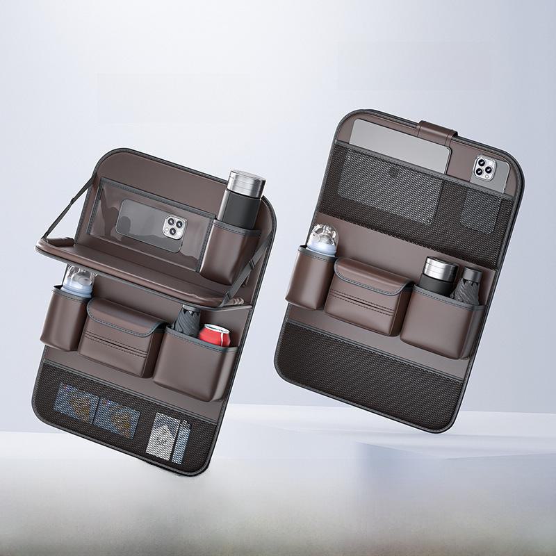 Сумка для хранения на заднем сиденье автомобиля с лотком