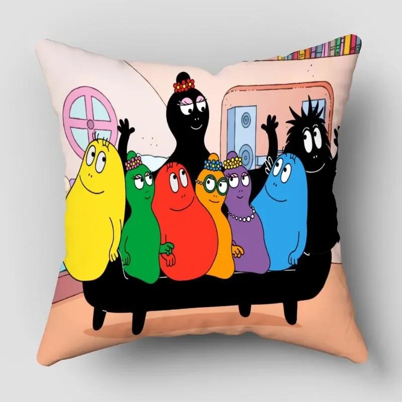 Наволочки Барбапапа Животные Снеговик Принт Наволочка Декоративная Зимняя Праздничная Вечеринка для Дивана